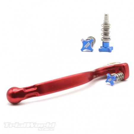 Clutch lever trialred Braktec - AJP with blue adjuster