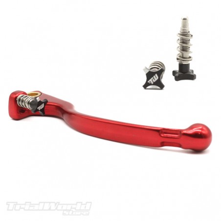 Maneta de embrague trial rojo GRIMECA con regulador negro