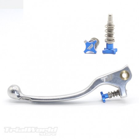 Clutch lever trialgray Braktec - AJP with blue adjuster