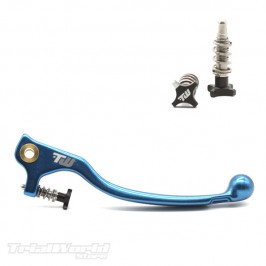 Maneta de freno trial azul Braktec - AJP con regulador 2
