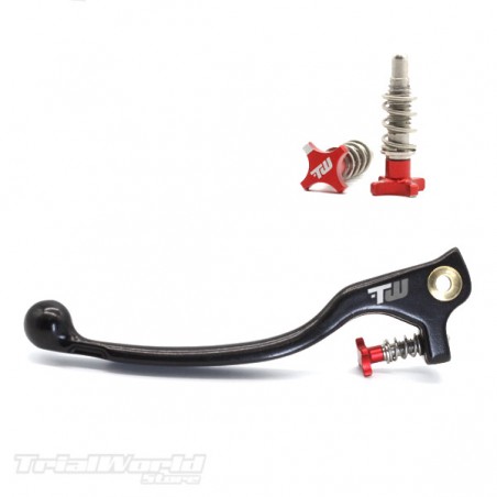 Clutch lever trialblack Braktec - AJP with red adjuster