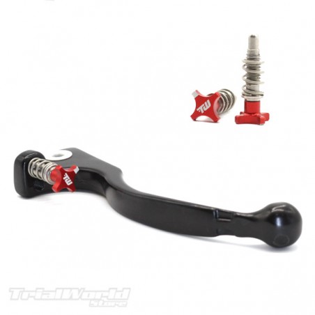 Maneta de embrague trial negro Braktec - AJP con regulador rojo