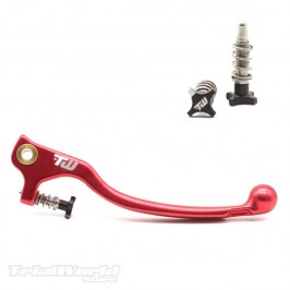 Maneta de freno trial rojo Braktec - AJP con regulador 2