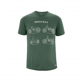 T-shirt casual Montesa All Range verde