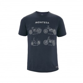 Camiseta Montesa casual All Range azul