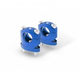 Adjustable handlebar clamp Blue S3