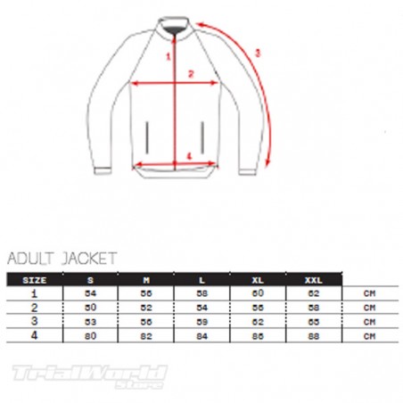 Chaqueta Trial Hebo Sentinel 2.0 Red