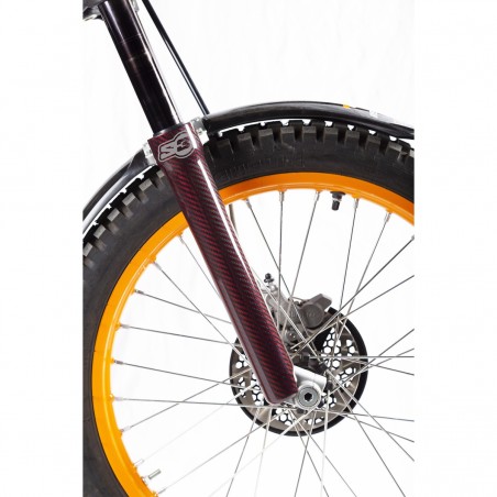 Protectores horquilla de carbono S3 parts válidos para Tech / Showa 39mm - Color rojo
