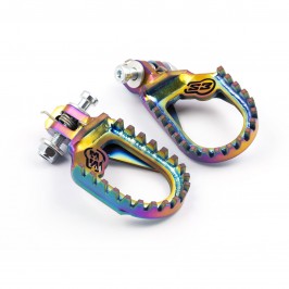 S3 rear Titanium universal footrests 2