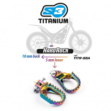Estriberas universales S3 Hardrock titanium