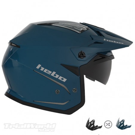Casco Trial Hebo Zone 5 DUO Azul