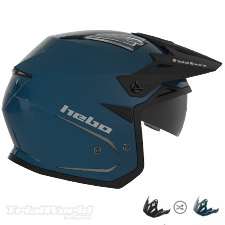 Casco Trial Hebo Zone 5 DUO Azul