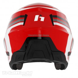 Casco trialHebo Zone PRO Classic Rosso TRICOLORE 2