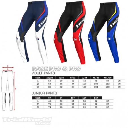 Pantalón Hebo PRO TRIAL CLASSIC BLANCO