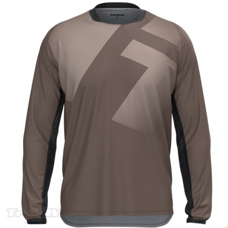 Camiseta trial Hebo TECH marron tierra 2025
