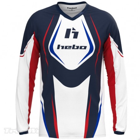 Camiseta trial Hebo PRO CLASSIC BLANCO 2025