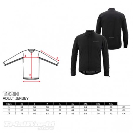 Schnupperjacke Hebo TECH OUTFIT schwarz
