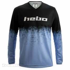 Camiseta Hebo PRO Trial V Dripped JUNIOR azul