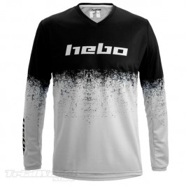 Camiseta Hebo PRO Trial V Dripped JUNIOR blanco