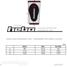 Rodilleras infantiles Hebo Defender Pro 2.0 2