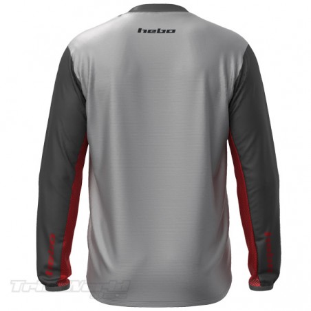 Camiseta trial Hebo TECH gris 2025