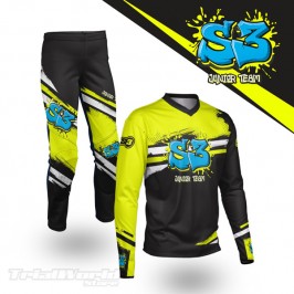 Pants trialS3 Junior Team yellow and black 2