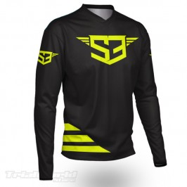 Camiseta trial S3 Team amarillo y negro