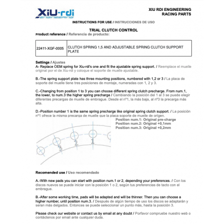 KIT clutch control GASGAS - VERTIGO - ELECTRIC MOTION