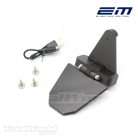 License plate holder with light ELECTRIC MOTION