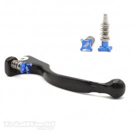 trial Braktec AJP Leva della frizione corta nera - con regolatore blu 2