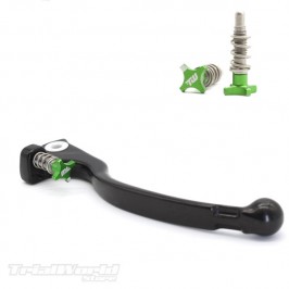 trial Braktec AJP Leva della frizione corta nera - con regolatore verde 2