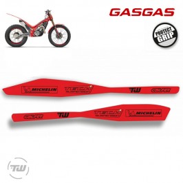 Autocollants pour bras oscillant GASGAS TXT 2019 - 2022 PROTECT GRIP en rouge