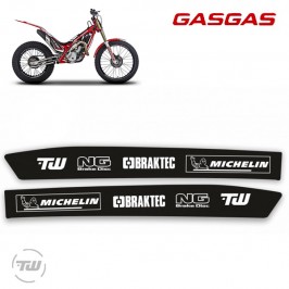 Autocollants pour bras oscillant GASGAS TXT 2002 - 2018 PROTECT GRIP en noir