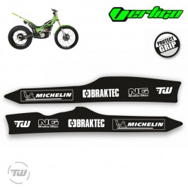 Autocollants basculants VERTIGO NITRO - VERTICAL PROTECT GRIP en noir