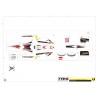 Conjunto completo adhesivos originales TRRS RR 2025 - Nº1 despiece