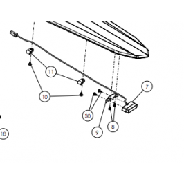 Conjunto luz led guardabarros trasero TRRS 2