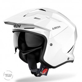 Casco Trial Airoh KOMBAKT White Gloss - blanco brillo