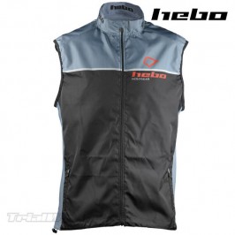 Chaleco Trial Hebo Line negro y gris - Talla M