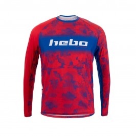 Camiseta Hebo RACE PRO rojo y azul - Talla M