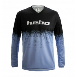 Camiseta Hebo PRO Trial V Dripped azul - Talla L