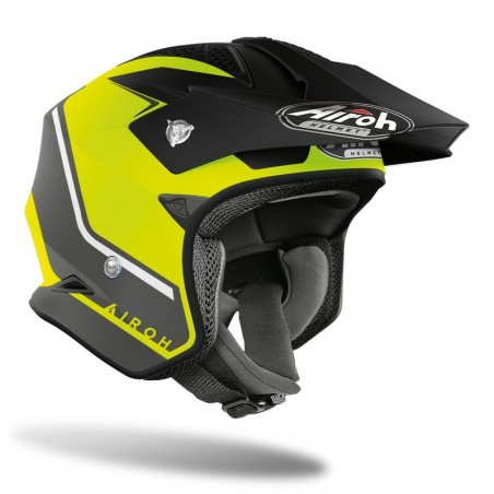 Casque Trial Airoh TRR S Jaune - Noir GLOSS - Taille M