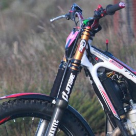 Protecteurs de fourche en néoprène bleu pour trial 2