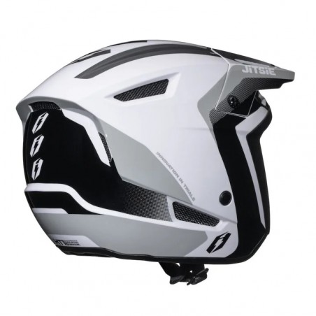 Casco trial Jitsie HT1 Rize blanco