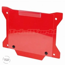Porte-numéro moto de trialrouge
