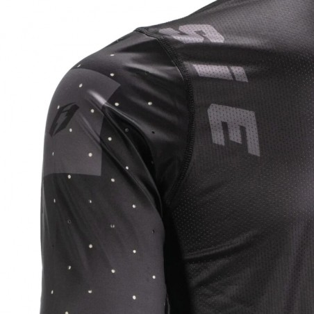 Camiseta trial Jitsie T3 AIR SOLID negra