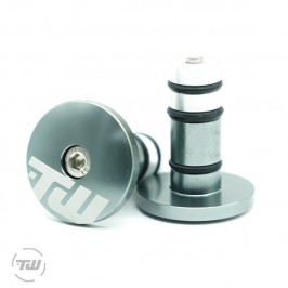 TW PARTS handlebar stops anthracite grey