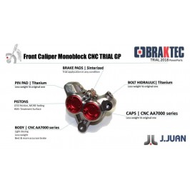 Front brake assembly Braktec CNC competition 2