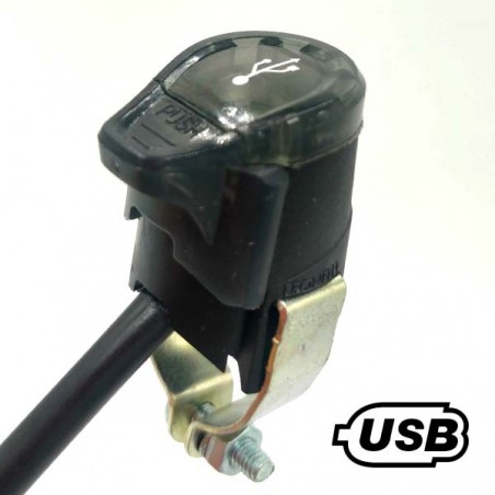 USB charger for trial and enduro bikes