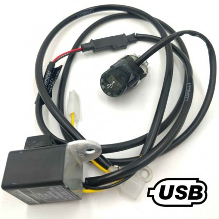 Cargador USB para motos de trial y enduro