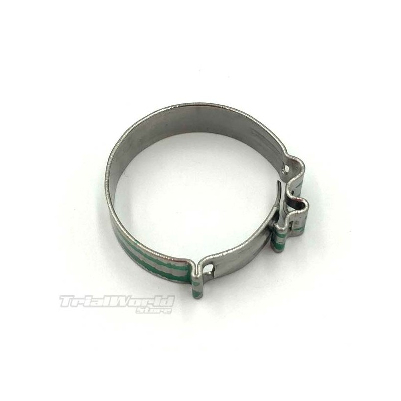 Cooling hose clamp for trial motorbikes